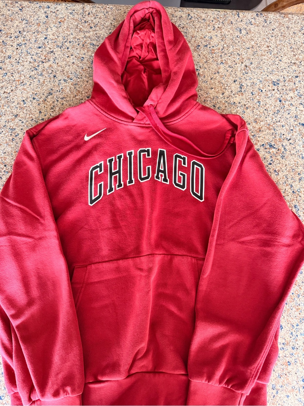 Nike Mens Chicago Red Pullover Hoodie